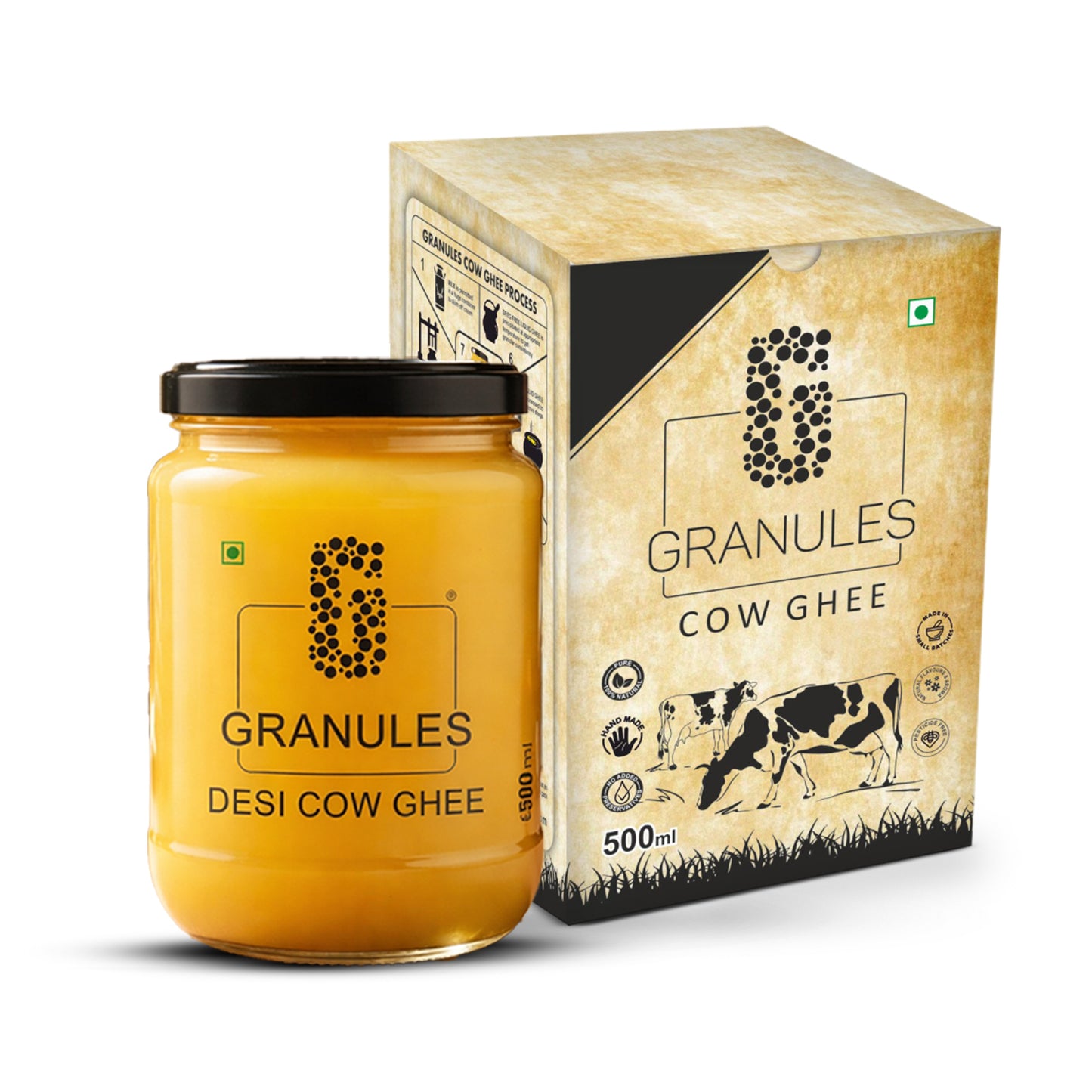 Pure Cow Ghee 500ml Pack of 2