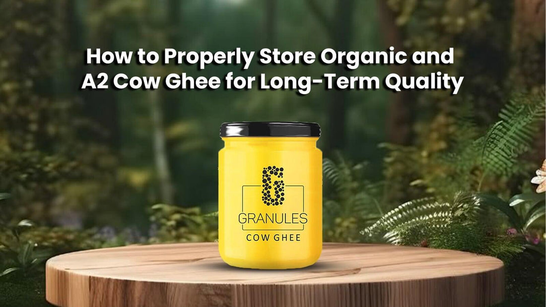 How to Properly Store Organic and A2 Cow Ghee for Long-Term Quality