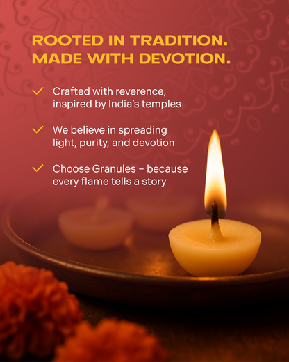 Ghee Diya for Puja 100 Pieces (pack of 1)