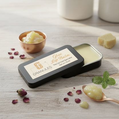 Granules ghee-based natural lip balm
Premium lip care by The Granules Company
Granules lip balm for soft healthy lips
Natural ghee lip balm for daily care
Hydrating lip balm with desi ghee goodness
Ayurvedic lip care inspired by tradition
Granules ghee lip balm for dry lips
Moisturizing lip balm with natural ingredients
Clean beauty lip balm with pure ghee
Daily lip nourishment with Granules lip balm
Traditional ghee-powered lip care
Soft and smooth lips with ghee balm
Natural lip repair with Granules lip b