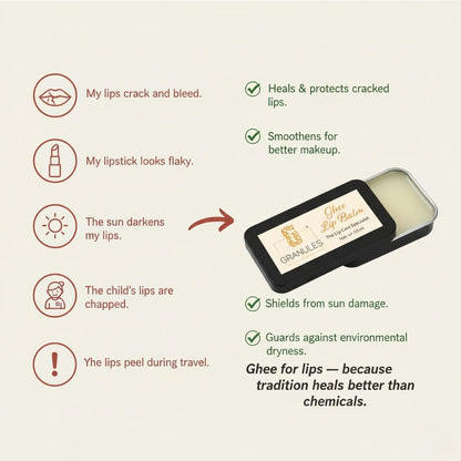 Ghee-Based Lip Balm for Dark & Pigmented Lips 10ml